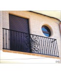 4021 Balcón con adorno grande forjado