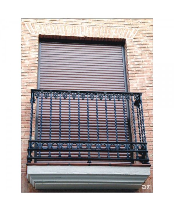 4032 Balcón forjado para exterior sencillo