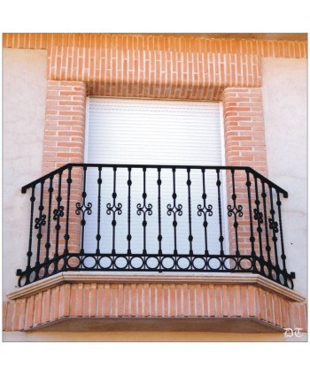 4044 Balcón con adorno de mini rombo y aros