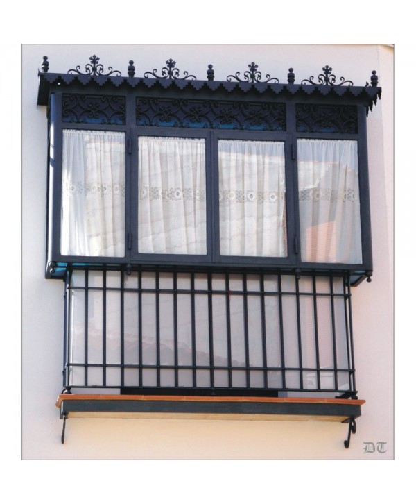 4047 Balcón-mirador forjado con chapas