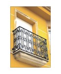 4082 Balcón de hierro con remates de latón