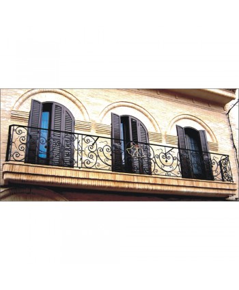 4094 Balcón de rizos de forja especiales