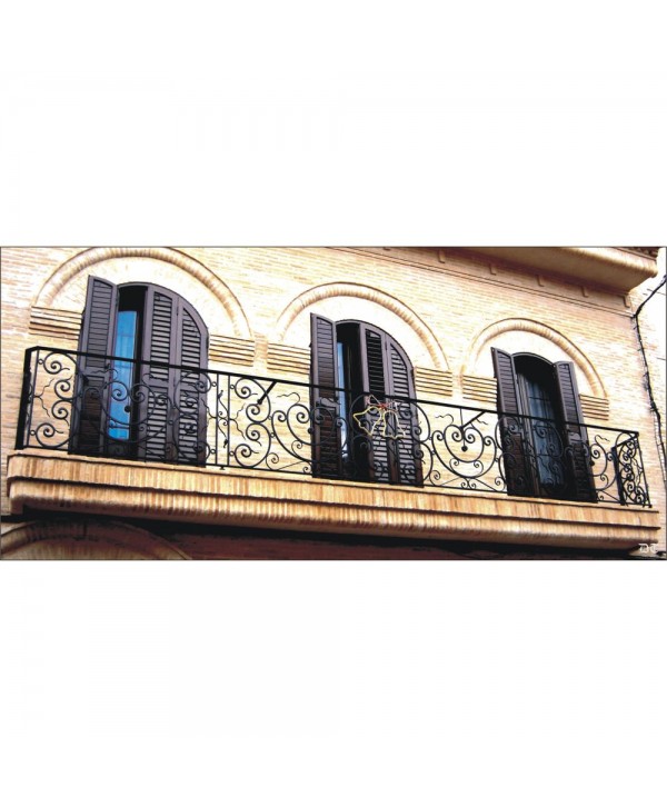 4094 Balcón de rizos de forja especiales