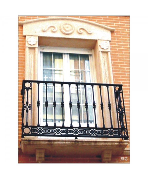 4120 Balcón con piezas y accesorios de hierro fundido