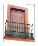 4121 Balcón de cerrajeria artística rústico