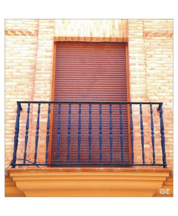 4129 Balcón de hierro fundido con pletina 6-PS