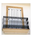 4138 Balcón para fachada de hierro fundido