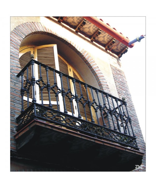 4145 Balcón con macolla base de hierro