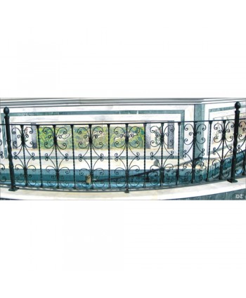 5006 Verja para piscina con adornos rizados