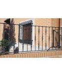 5020 Verja sencilla con barrotes macolla central