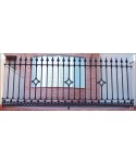 5021 Verja con solera y dibujo de rombo