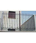 5022 Verja de forja artística con lanzas forjadas