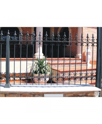 5027 Verja sencilla con lanzas modernas