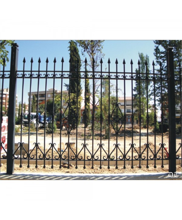 5030 Verja de parque con rizos