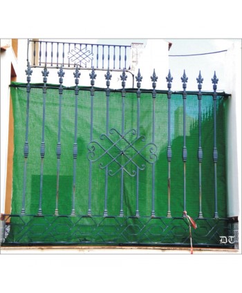 5038 Verja de fundición artística con lanzas de hoja