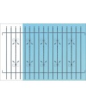 5042 Verja prefabricada con adornos pequeños y retorcido