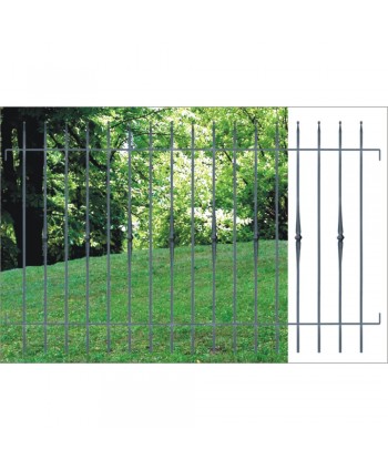 5043 Verja prefabricada con macolla alargada central