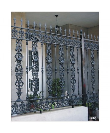 5057 Verja elegante con barrotes originales