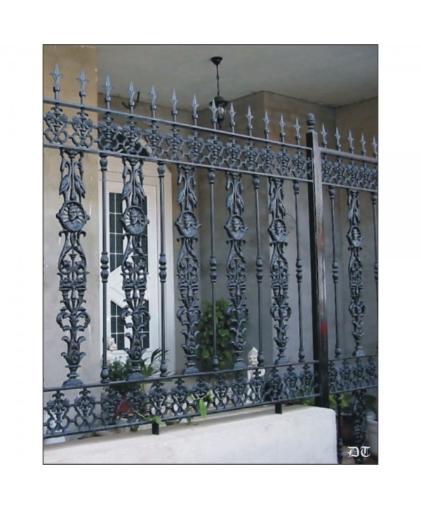 5057 Verja elegante con barrotes originales