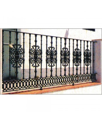 5062 Verja de forja artística con remate de hierro