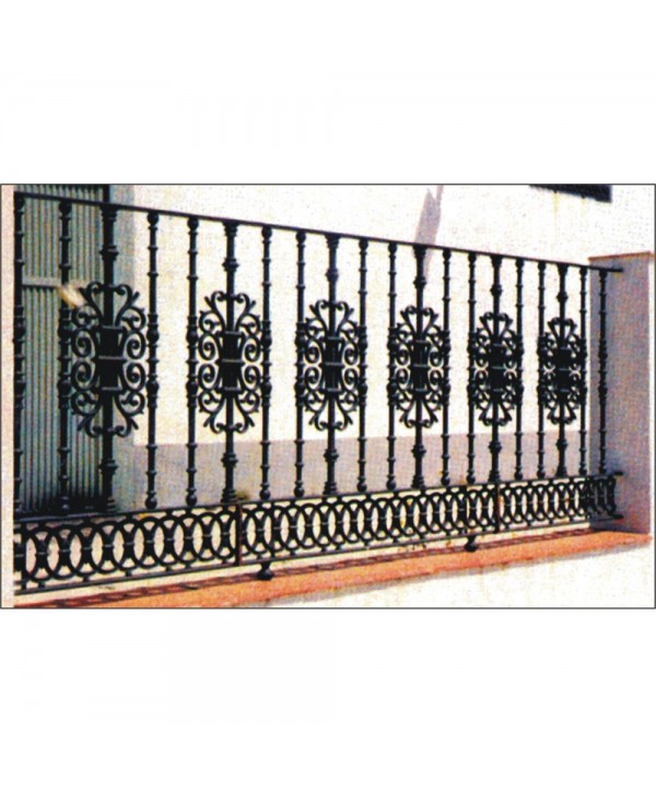 5062 Verja de forja artística con remate de hierro