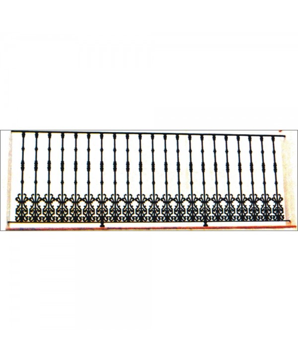5063 Verja con macollas tradicionales y adornos de fundición