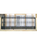 5067 Verja de estilo sencillo con macollas centrales