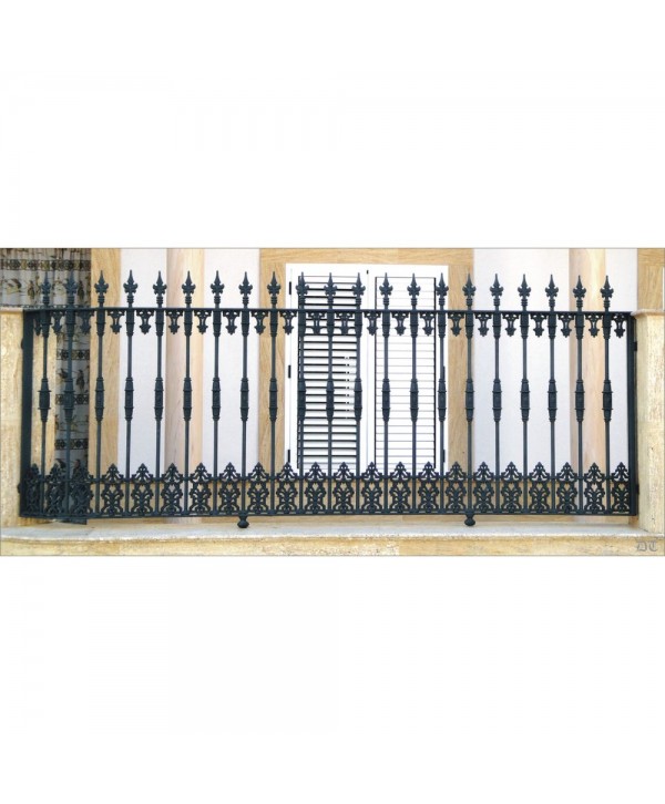 5067 Verja de estilo sencillo con macollas centrales