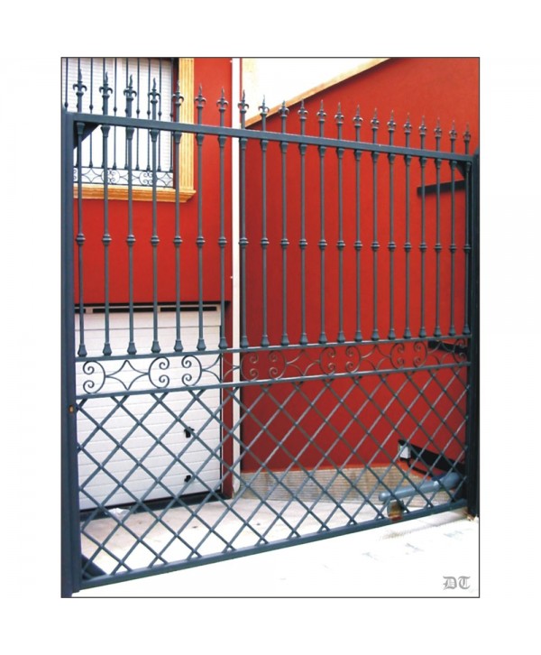 5074 Verja con solera de forja sutil