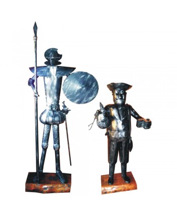 7005 Figuras Quijote y Sancho grandes de hierro artesano