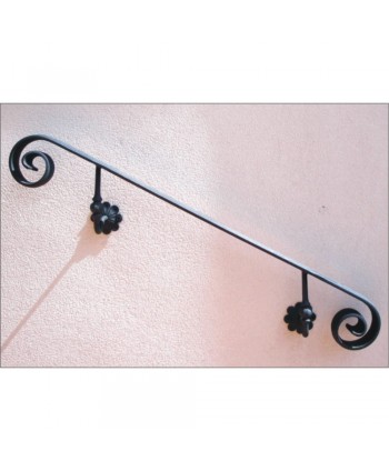 7006 Pasamanos con soportes de forja de flor