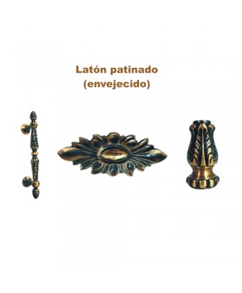 Acabado latón patinado (envejecido)