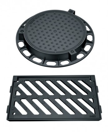 Rejillas y tapas de saneamiento en fundición dúctil o aluminio