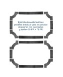 Ejemplo de composición para zócalos y puertas con las piezas 75-PR + 76-PR