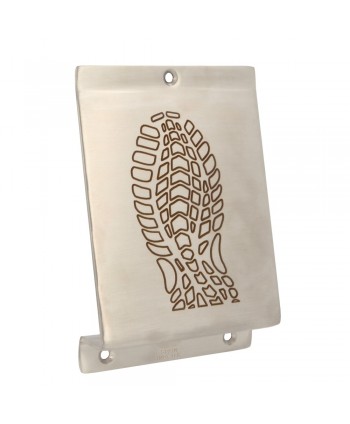 Pedal de acero inoxidable mate para abrir o empujar puertas con el pie 52-PVL-3A