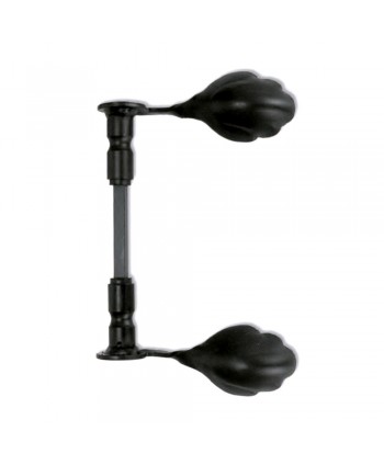 Manivela negra de forja para cancelas y puertas 3-MH