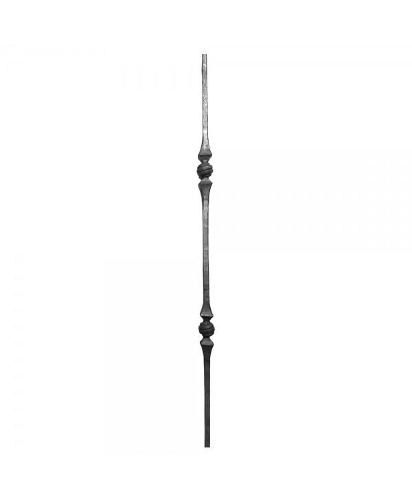 207-BF Barrote de forja con doble bola ranurada para barandillas